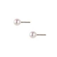 گوشواره مروارید پرورشی گرد 4mm