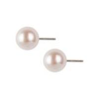 گوشواره مروارید گرد سفید 8mm