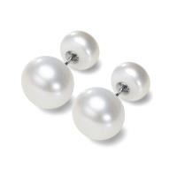 گوشواره نقره مروارید ۸ و ۱۱ میلیمتر