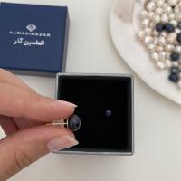 گوشواره میخی مرواریدی پرورشی رنگ تیره