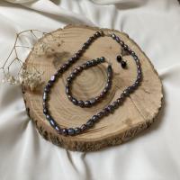 سرویس مروارید باروک طاووسی رنگ نقره 