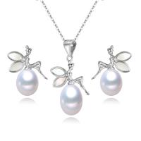 ست مروارید پرورشی سفید طرح فرشته