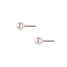 گوشواره مروارید پرورشی گرد 4mm
